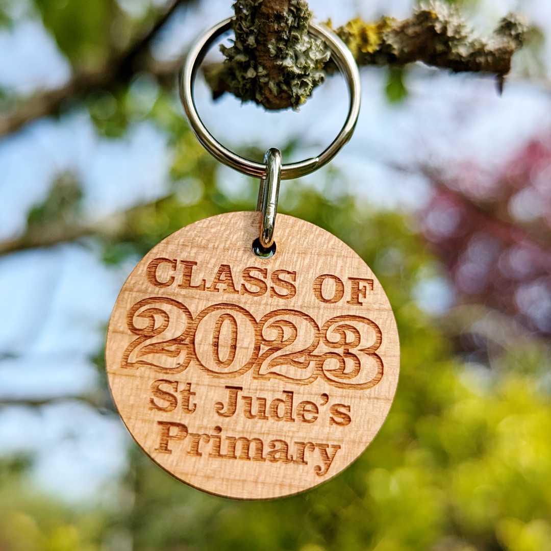 Class of 2025 Keyrings Personalised Leavers keyrings