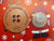 10 x Father Christmas / Santa Claus Lost Buttons | Wholesale