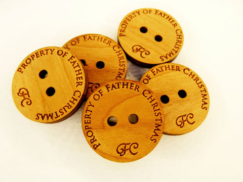 Father Christmas Buttons Wholesale