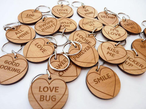 Love Heart Keyring wedding favours