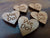 Wooden Wedding Table Heart Confetti Decorations