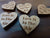 Wooden Wedding Table Heart Confetti Decorations