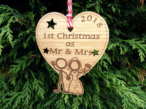 Wholesale 1st Christmas as Mr & Mrs Decorations