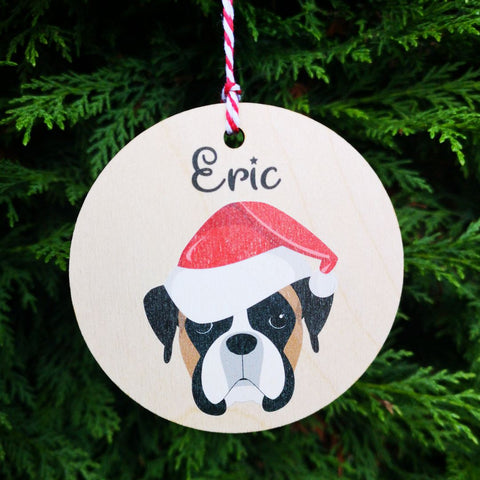 Boxer Dog Christmas decoration