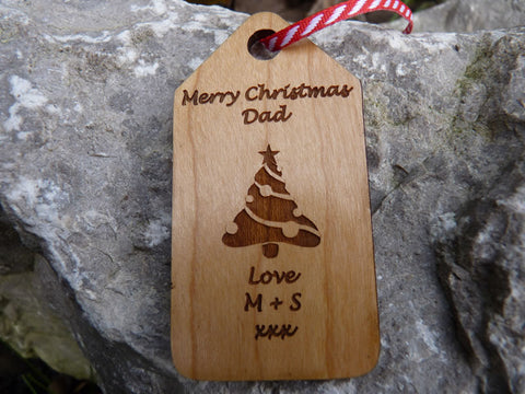 Wooden Personalised Christmas Gift Tags