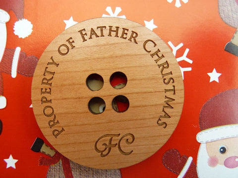 10 x Father Christmas / Santa Claus Lost Buttons | Wholesale