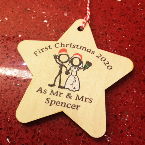 First Christmas as Mr & Mrs Decoration