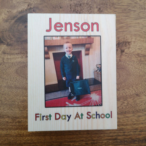 First d=Day At School picture block