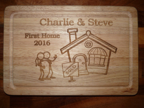 Personalised New Home Chopping Board