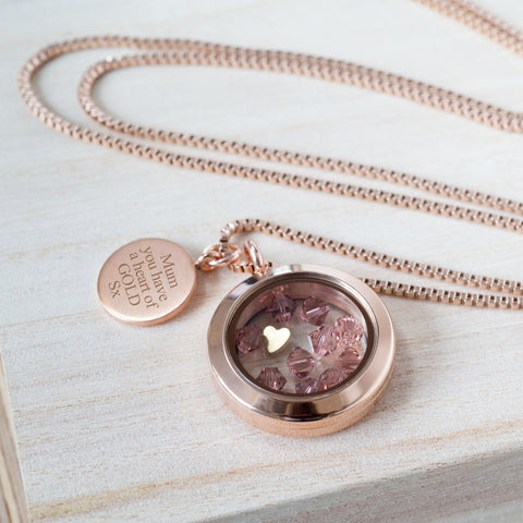 Personalised "Heart of Gold" Necklace