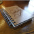 Initials & Heart Tree Carving wooden notebook