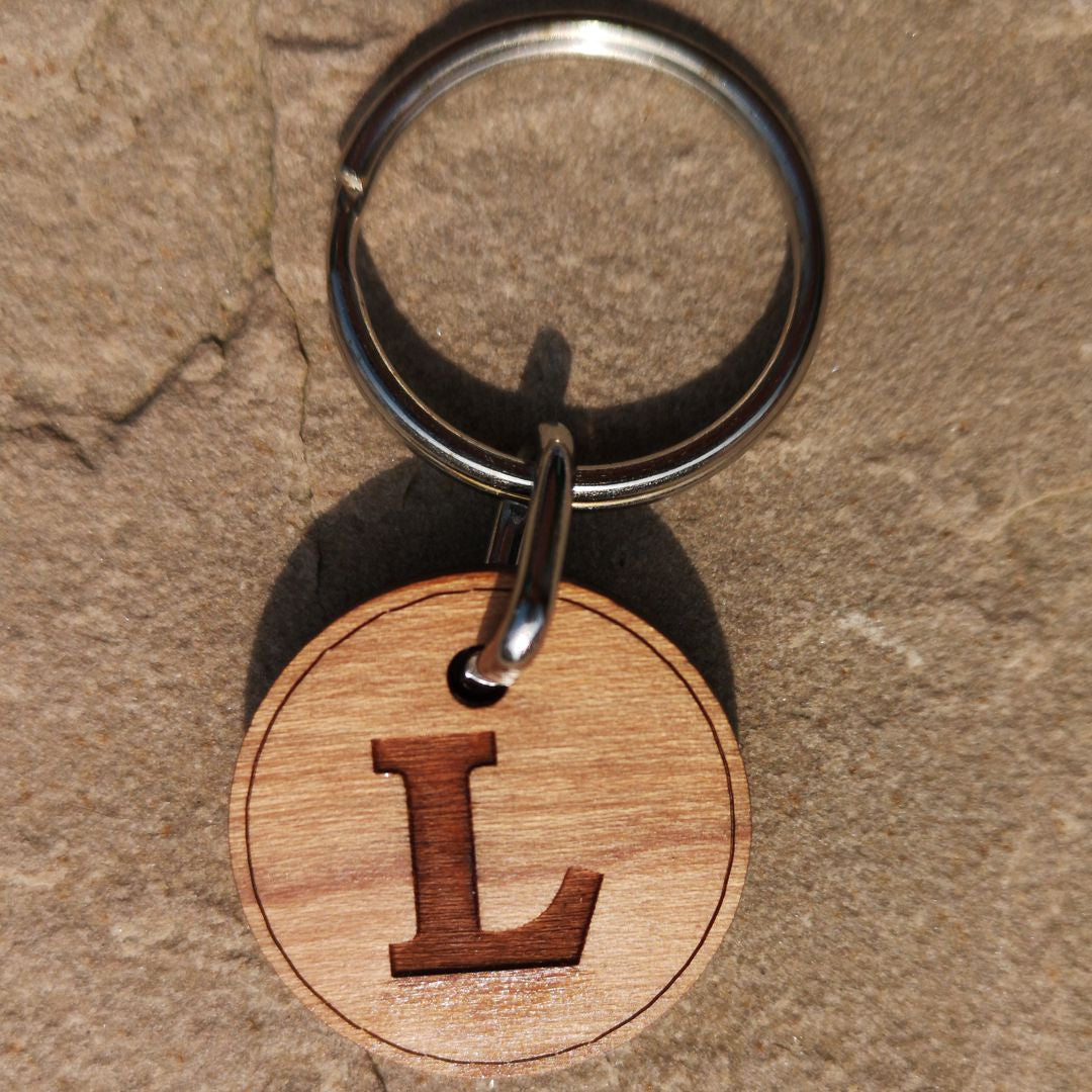 The day you became my Daddy : Wooden keyring – Personalised Gifts