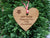 Personalised wooden Heart Christmas decorations