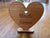 Wooden Heart Place Name Settings