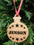 Personalised wooden name baubles