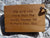 The day you became my Daddy : Wooden keyring