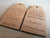 Wooden Wedding Favour gift tags