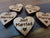 Wooden Wedding Table Heart Confetti Decorations