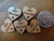 Wooden Wedding Table Heart Confetti Decorations
